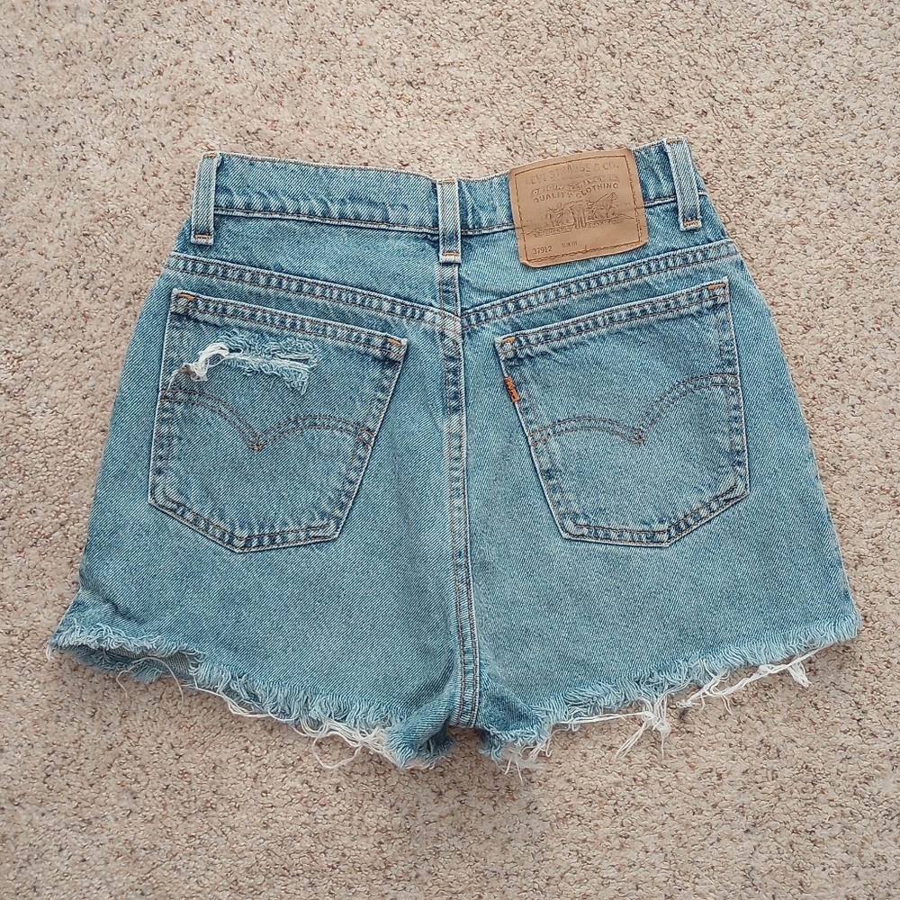 Vintage Levi's Denim Shorts Size 9 Slim Fit